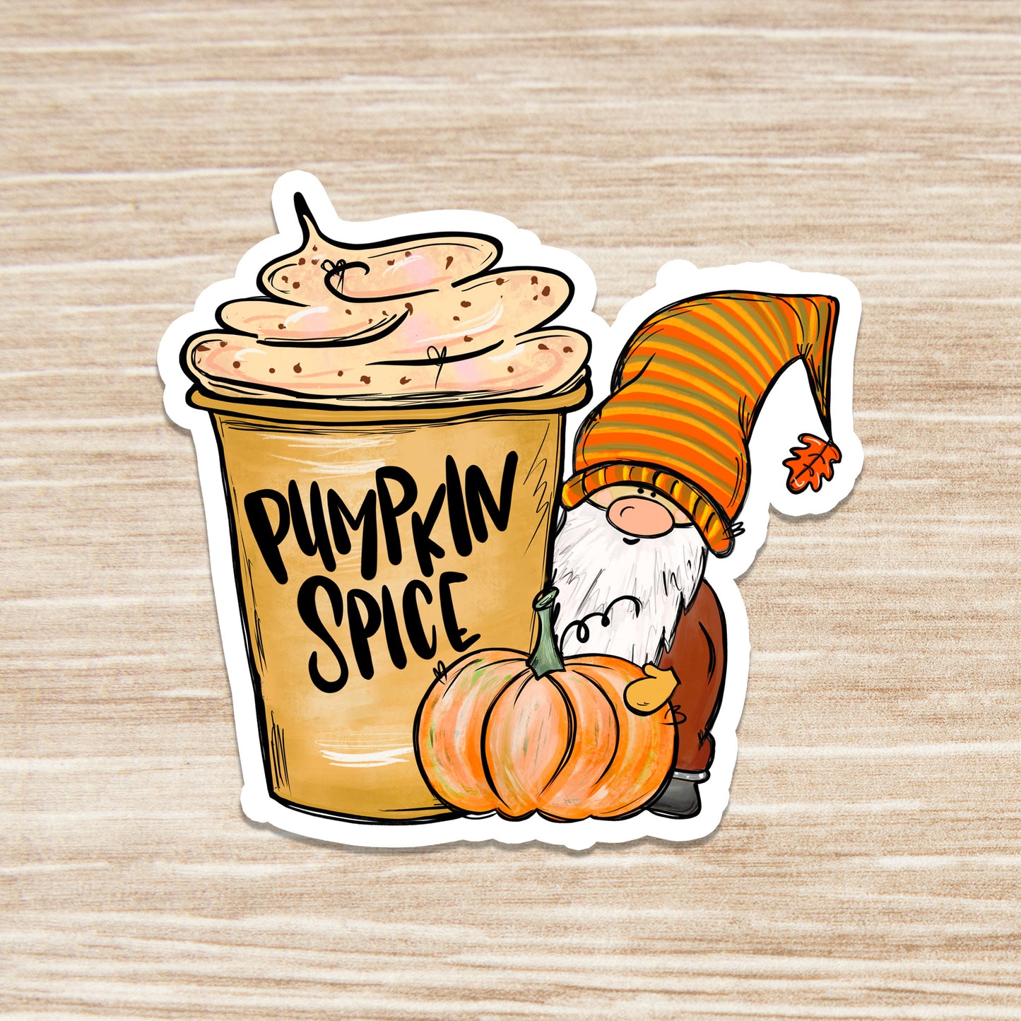 Fall Pumpkin Spice Sticker - Fall Sticker - Decorative Sticker - Sticker