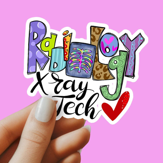 Radiology Tech Sticker - Xray Tech Sticker - Decorative Sticker - Sticker