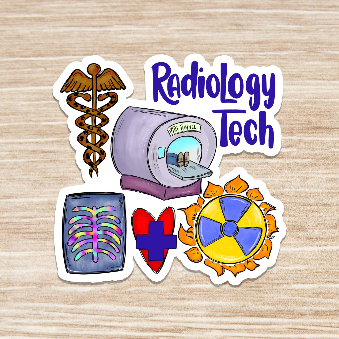 Radiology Tech Sticker - Xray Tech Sticker - Decorative Sticker - Sticker