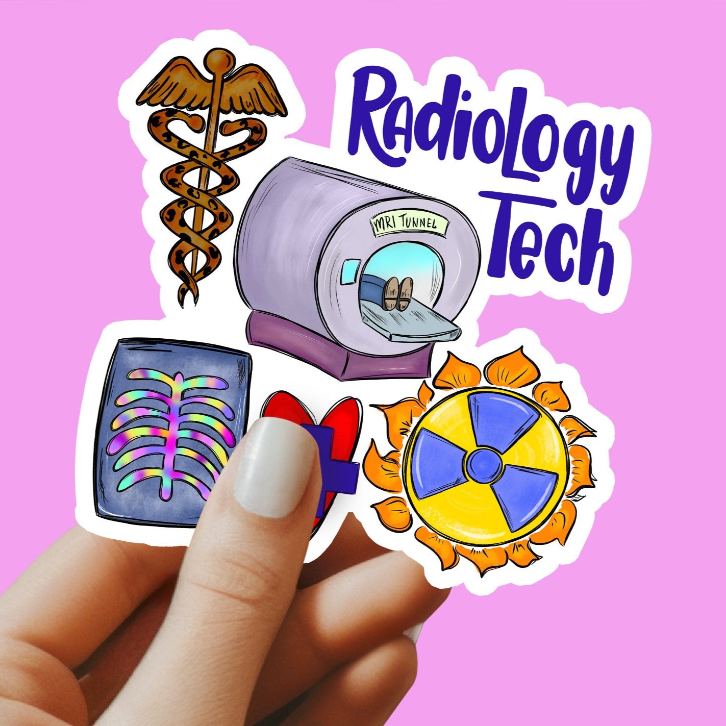 Radiology Tech Sticker - Xray Tech Sticker - Decorative Sticker - Sticker