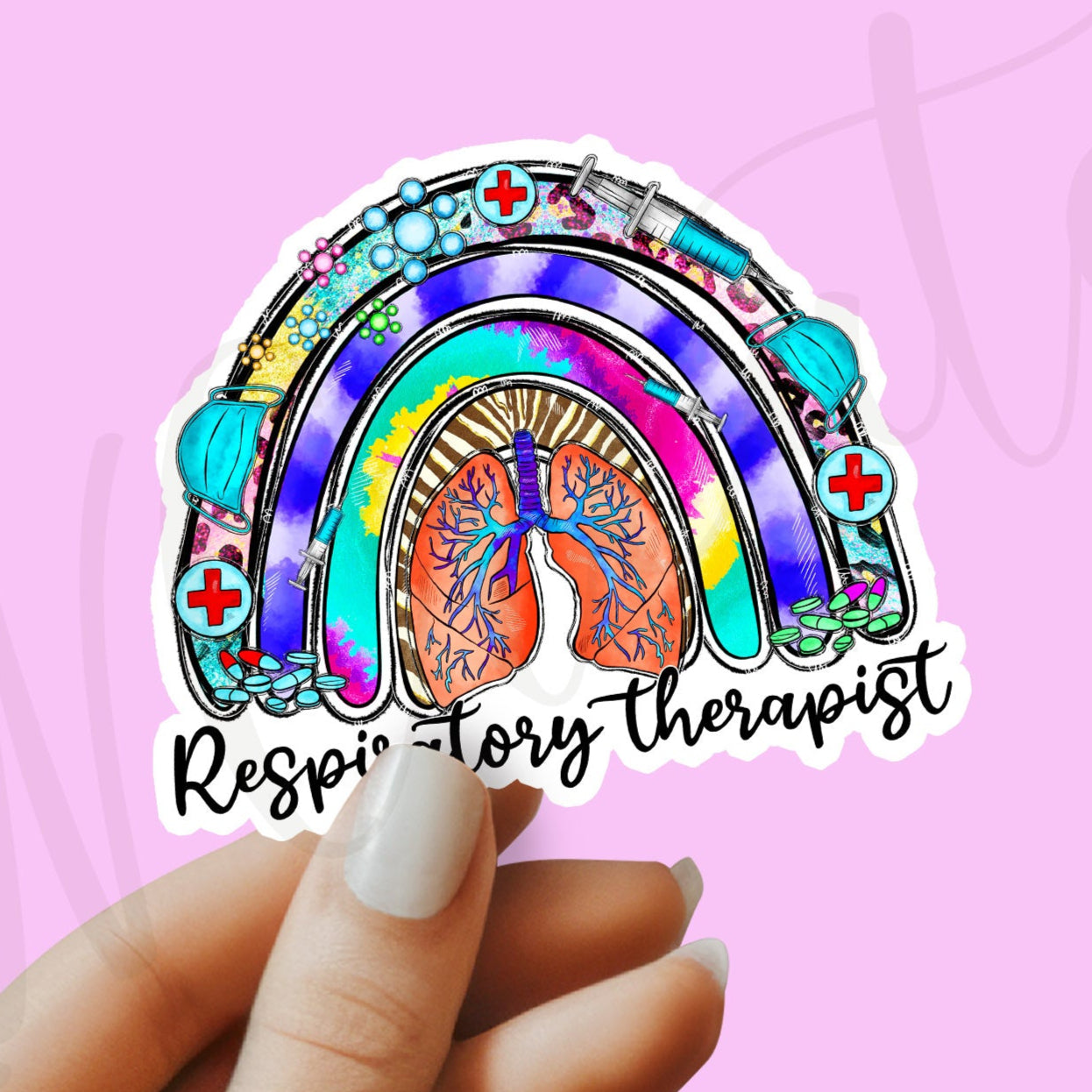 Respiratory Therapist Sticker - RT Sticker - RT Gift - Decorative Sticker - Sticker