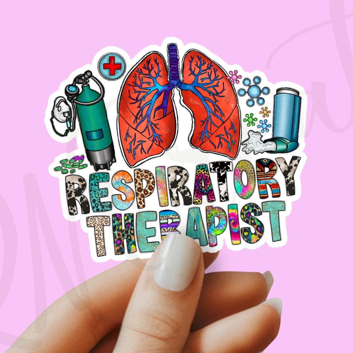 Respiratory Therapist Sticker - RT Sticker - RT Gift - Decorative Sticker - Sticker