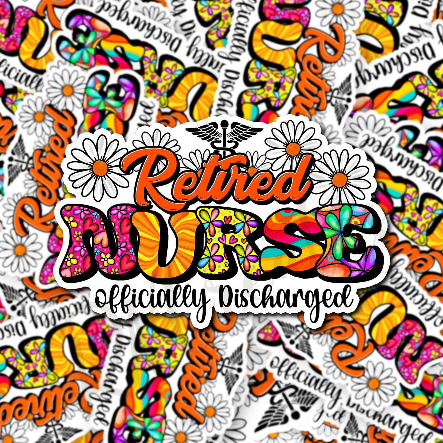 Retired Nurse Sticker - Retired RN Sticker - Nurse Gift - Decorative Sticker - Sticker (Copy)