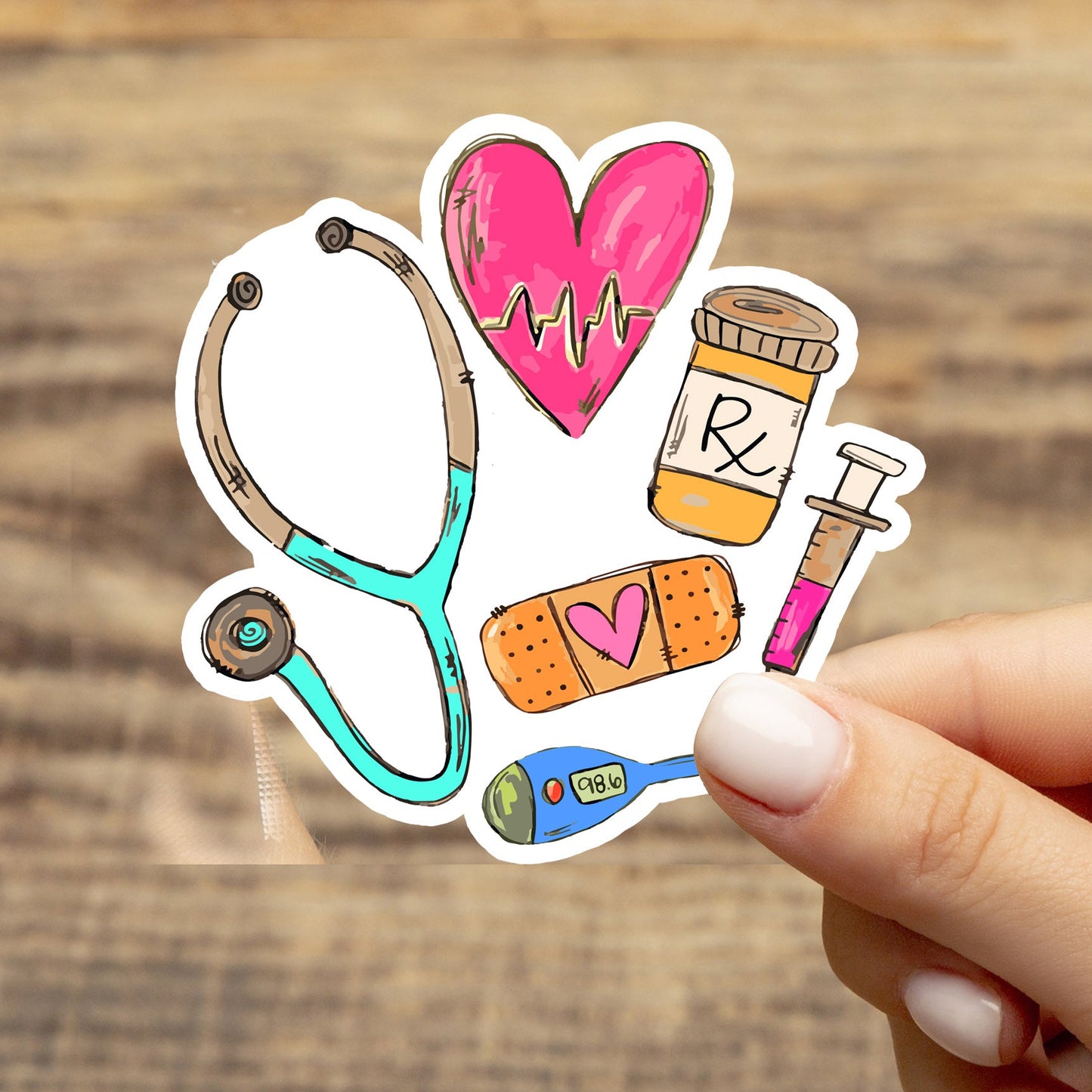 Nurse Sticker - RN Sticker - Nurse Gift - Decorative Sticker - Sticker