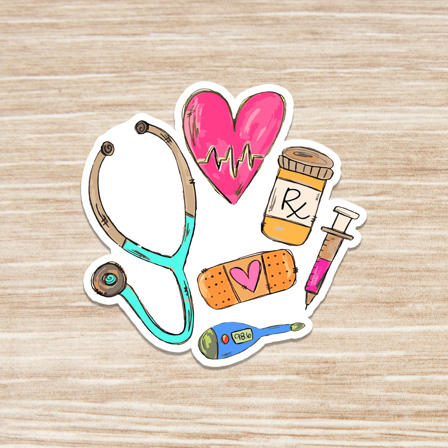 Nurse Sticker - RN Sticker - Nurse Gift - Decorative Sticker - Sticker