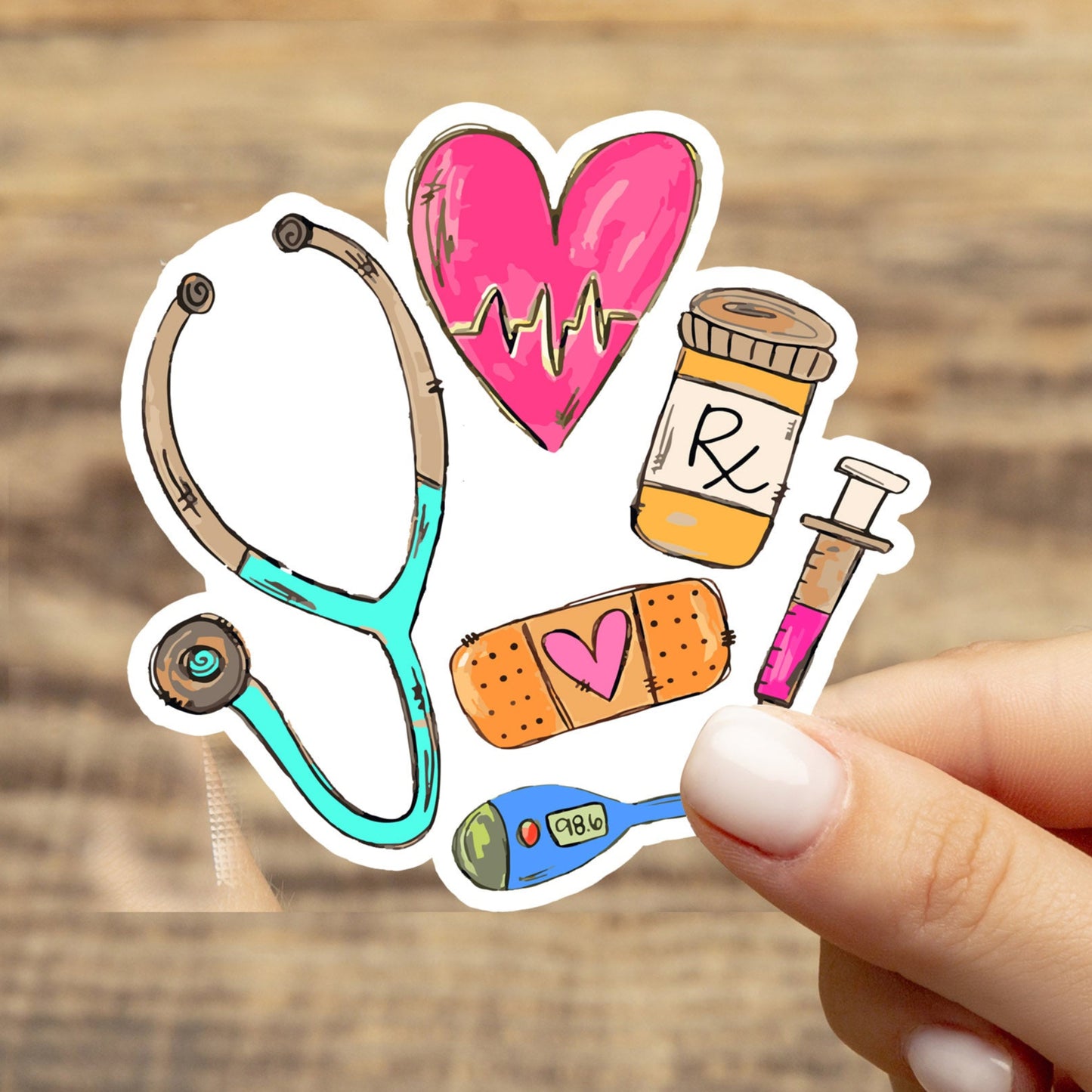 Nurse Sticker - RN Sticker - Nurse Gift - Decorative Sticker - Sticker