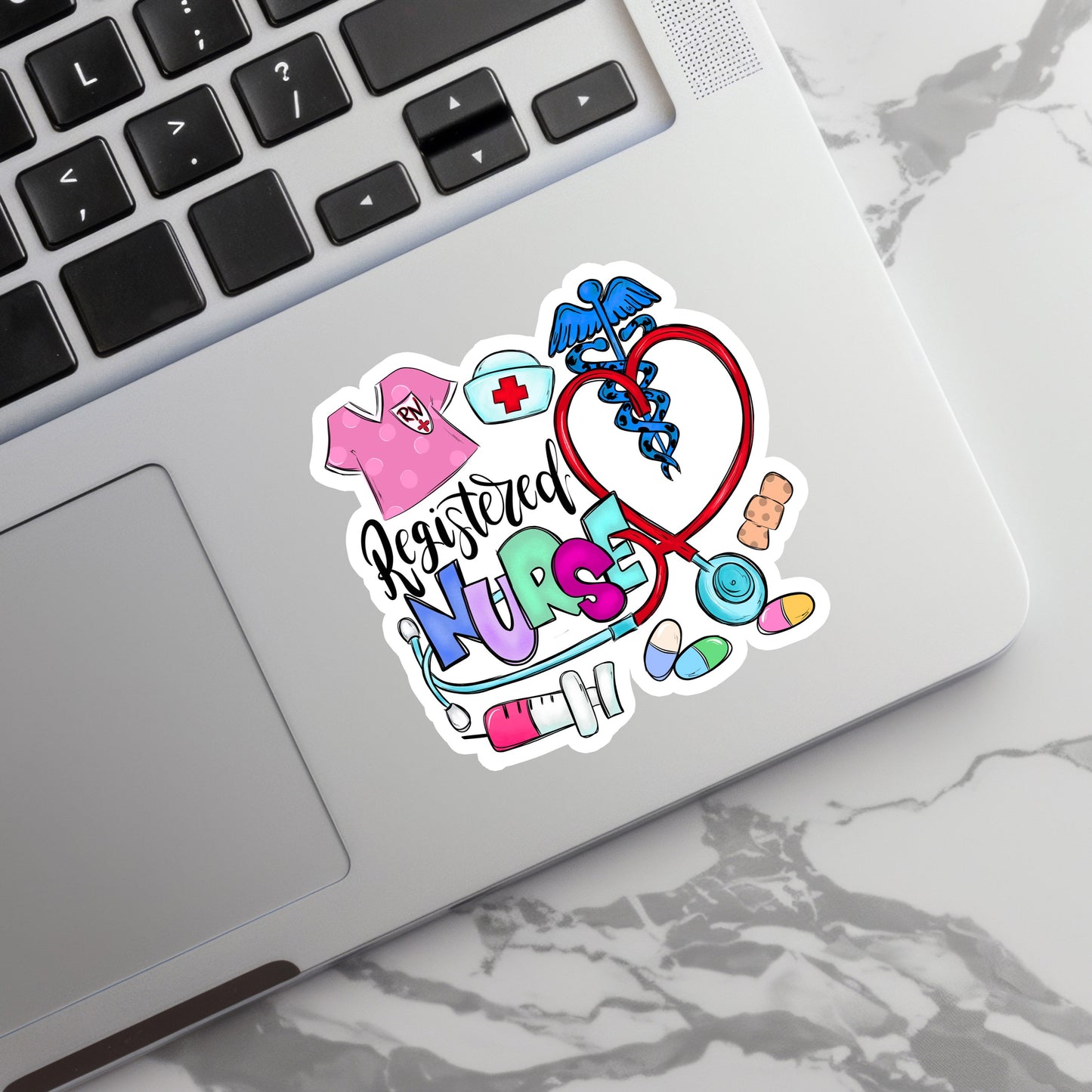 Registered Nurse Sticker - RN Sticker - Nurse Gift - Decorative Sticker - Sticker