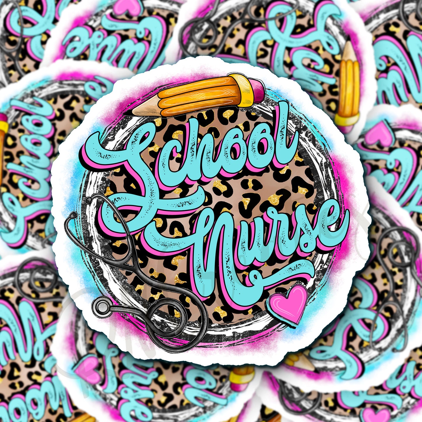 School Nurse Sticker - School RN Sticker - Nurse Gift - Decorative Sticker - Sticker