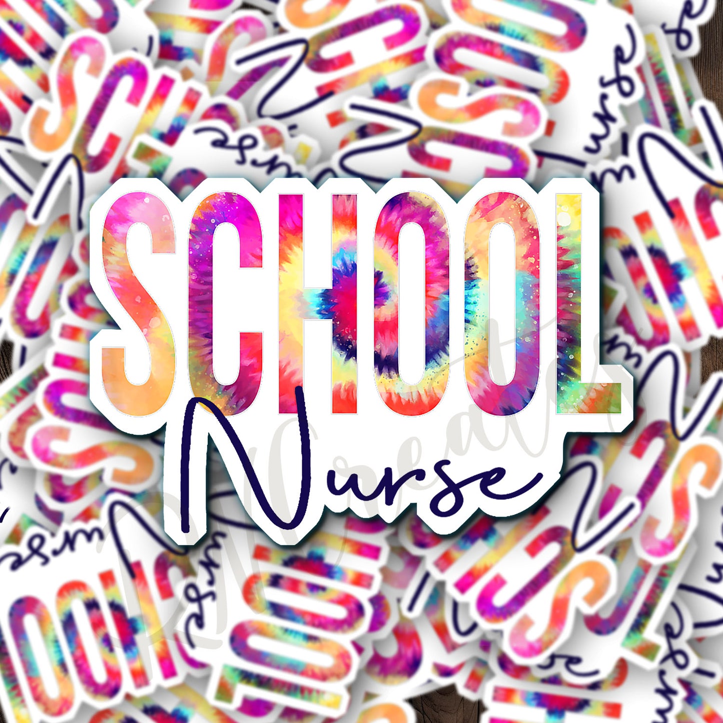 School Nurse Sticker - School RN Sticker - Nurse Gift - Decorative Sticker - Sticker