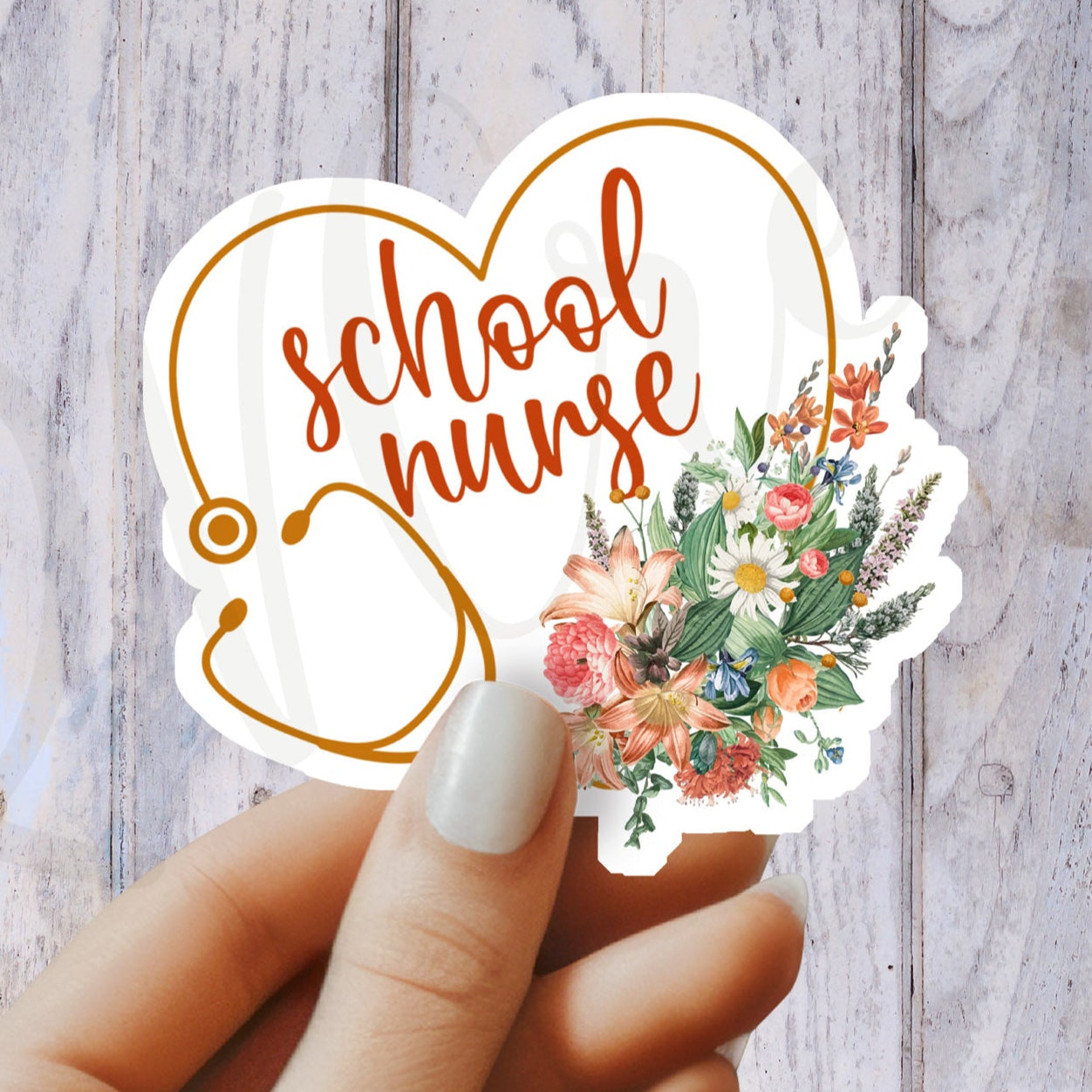 School Nurse Sticker - School RN Sticker - Nurse Gift - Decorative Sticker - Sticker