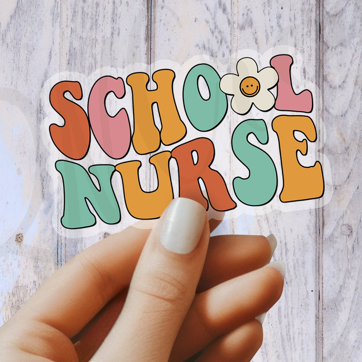 School Nurse Sticker - School RN Sticker - Nurse Gift - Decorative Sticker - Sticker