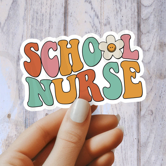 School Nurse Sticker - School RN Sticker - Nurse Gift - Decorative Sticker - Sticker