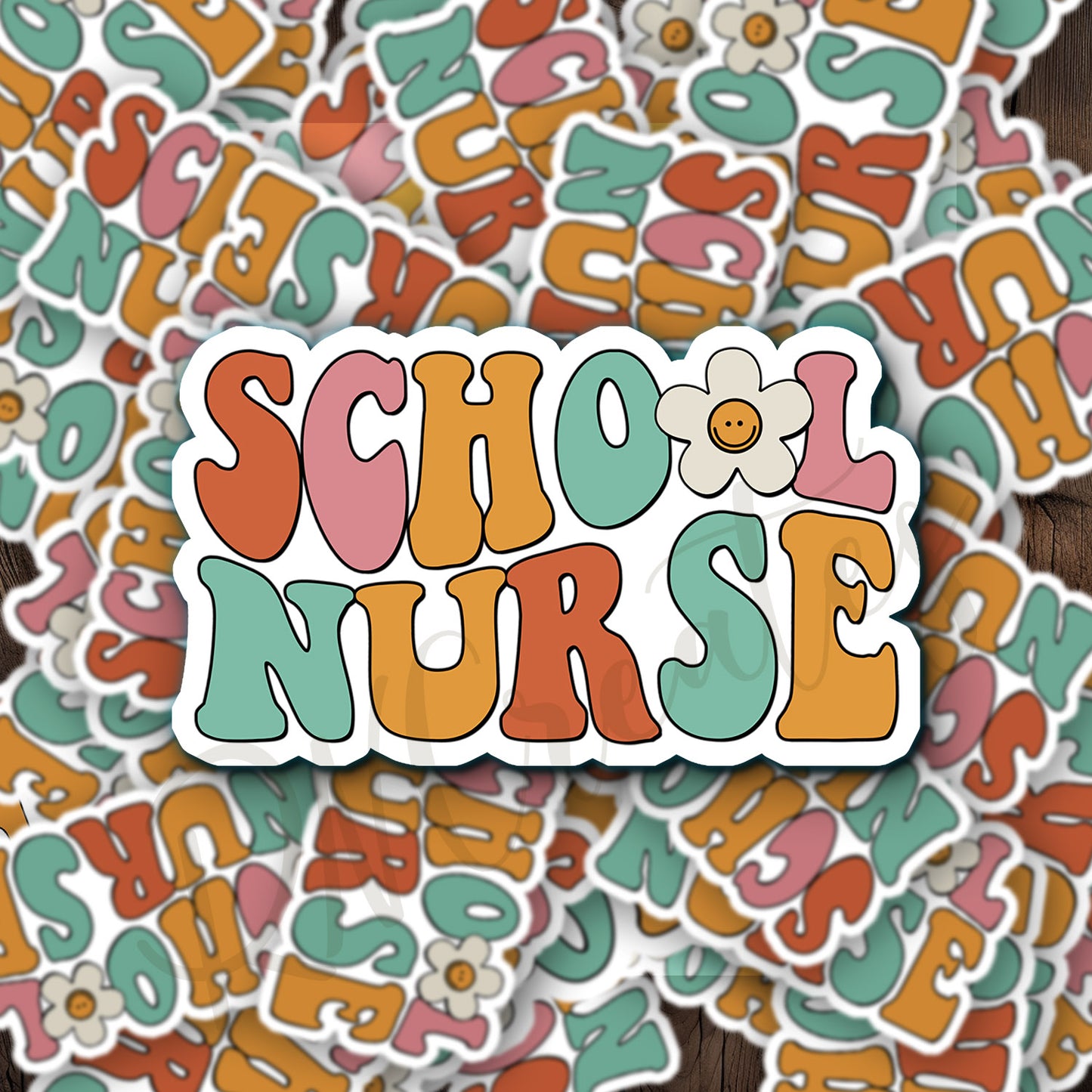 School Nurse Sticker - School RN Sticker - Nurse Gift - Decorative Sticker - Sticker