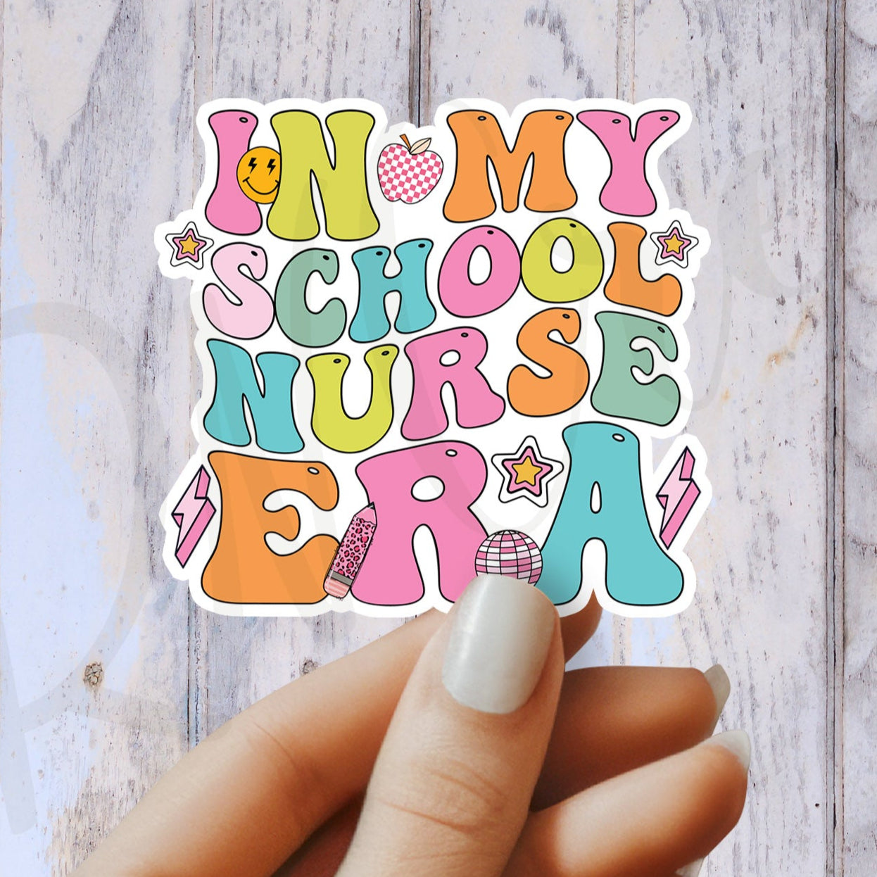 In My School Nurse Era Sticker - School Nurse Sticker - School RN Sticker - Nurse Gift - Decorative Sticker - Sticker