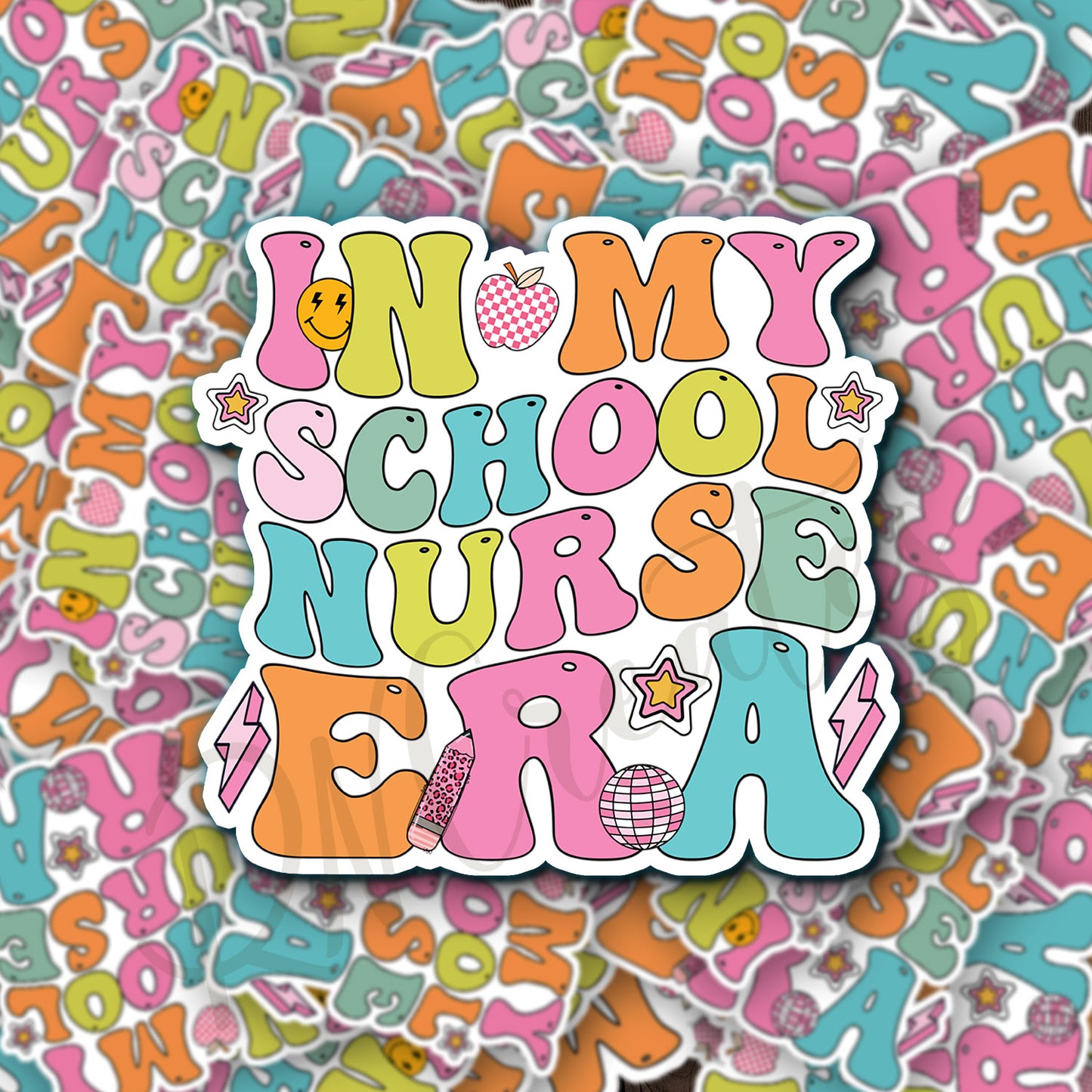 In My School Nurse Era Sticker - School Nurse Sticker - School RN Sticker - Nurse Gift - Decorative Sticker - Sticker