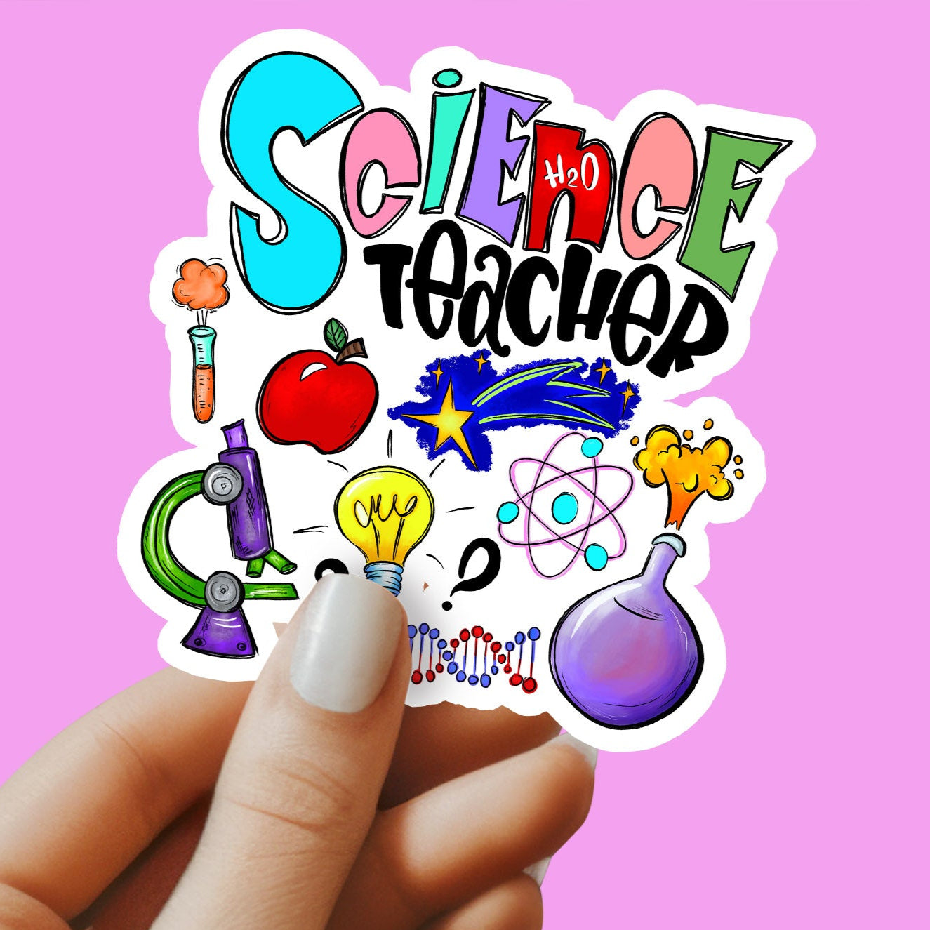 Science Teacher Sticker - Teacher Sticker - Teacher Gift - Decorative Sticker - Sticker