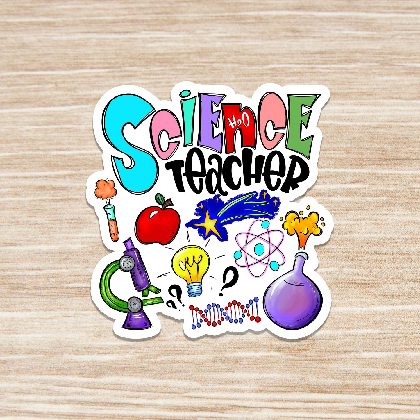 Science Teacher Sticker - Teacher Sticker - Teacher Gift - Decorative Sticker - Sticker