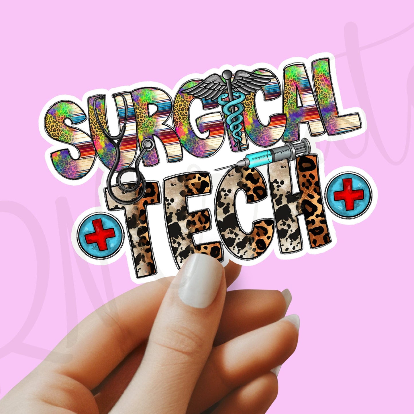 Surgical Tech Sticker - Scrub Tech Sticker - Decorative Sticker - Sticker