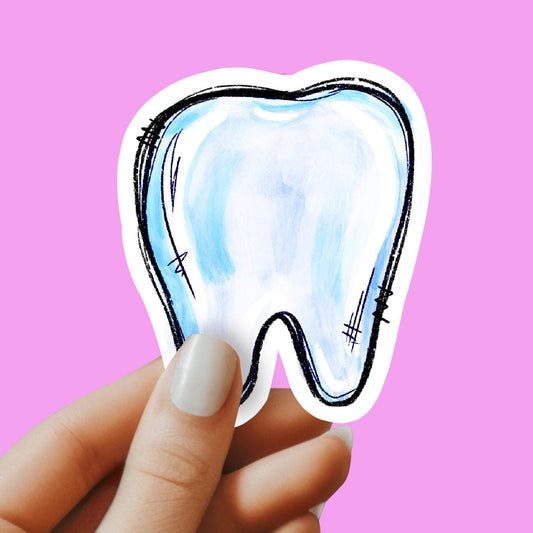 Tooth Sticker - Dental Sticker - Dentist Sticker - Dentist Gift - Decorative Sticker - Sticker