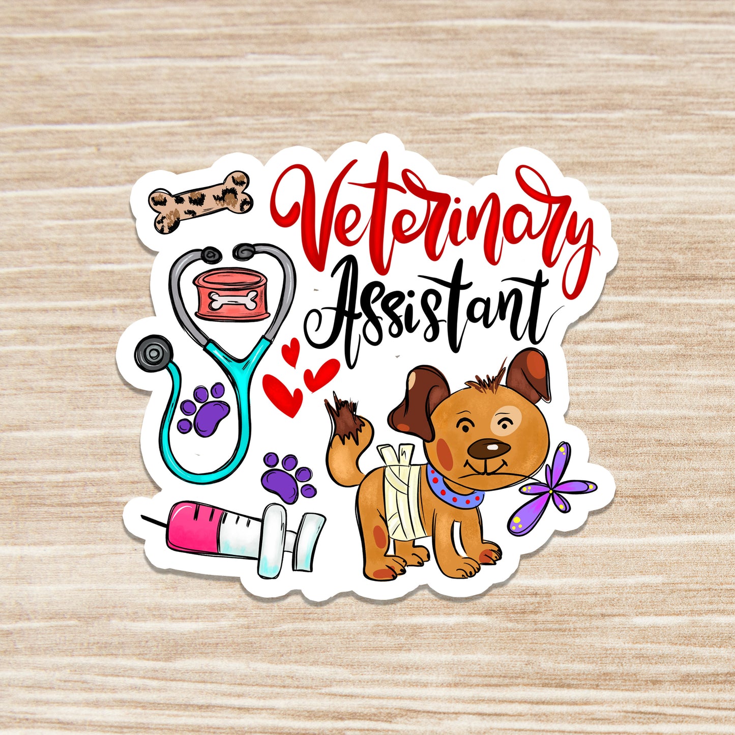 Veterinarian Assistant Sticker - Vet Assistant Sticker - Decorative Sticker - Sticker