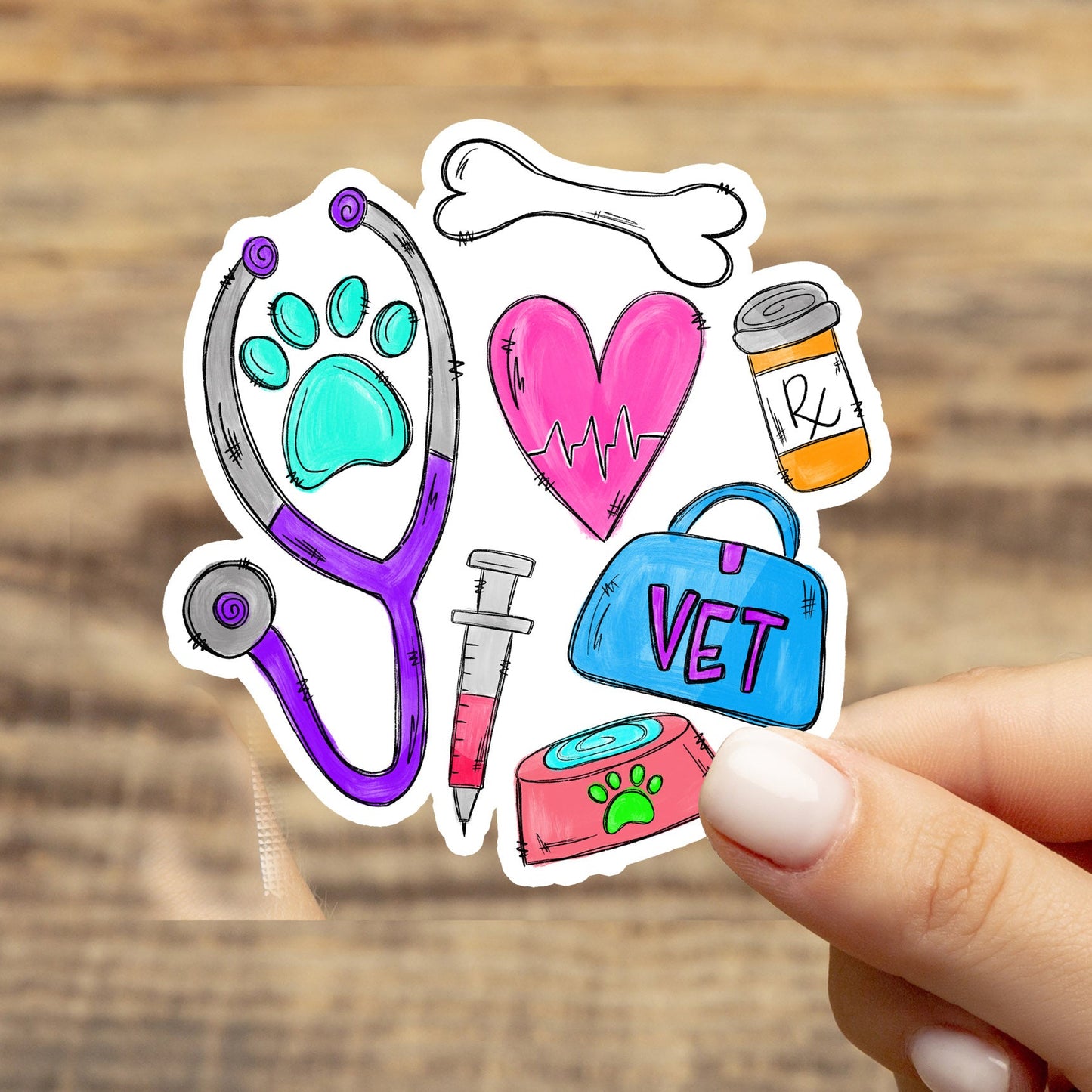 Veterinarian Sticker - Veterinary Sticker - Vet Sticker - Decorative Sticker - Sticker