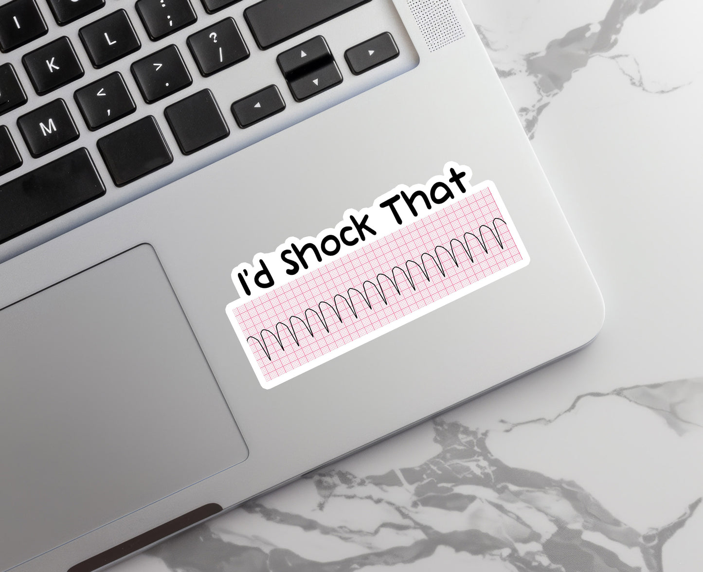 I'd Shock That Sticker - Funny Medical Sticker - Cardiac Nurse Sticker - Cardiology Sticker - Nurse Sticker - Nurse Gift