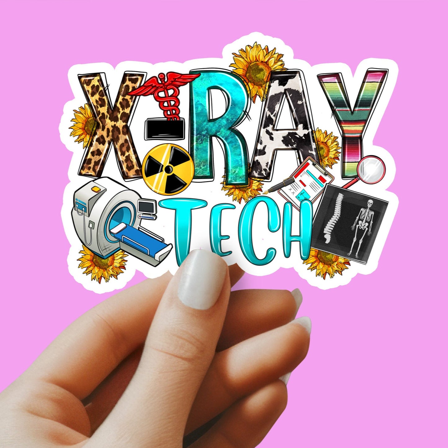 Xray Tech Sticker - Radiologist Sticker - Decorative Sticker - Sticker